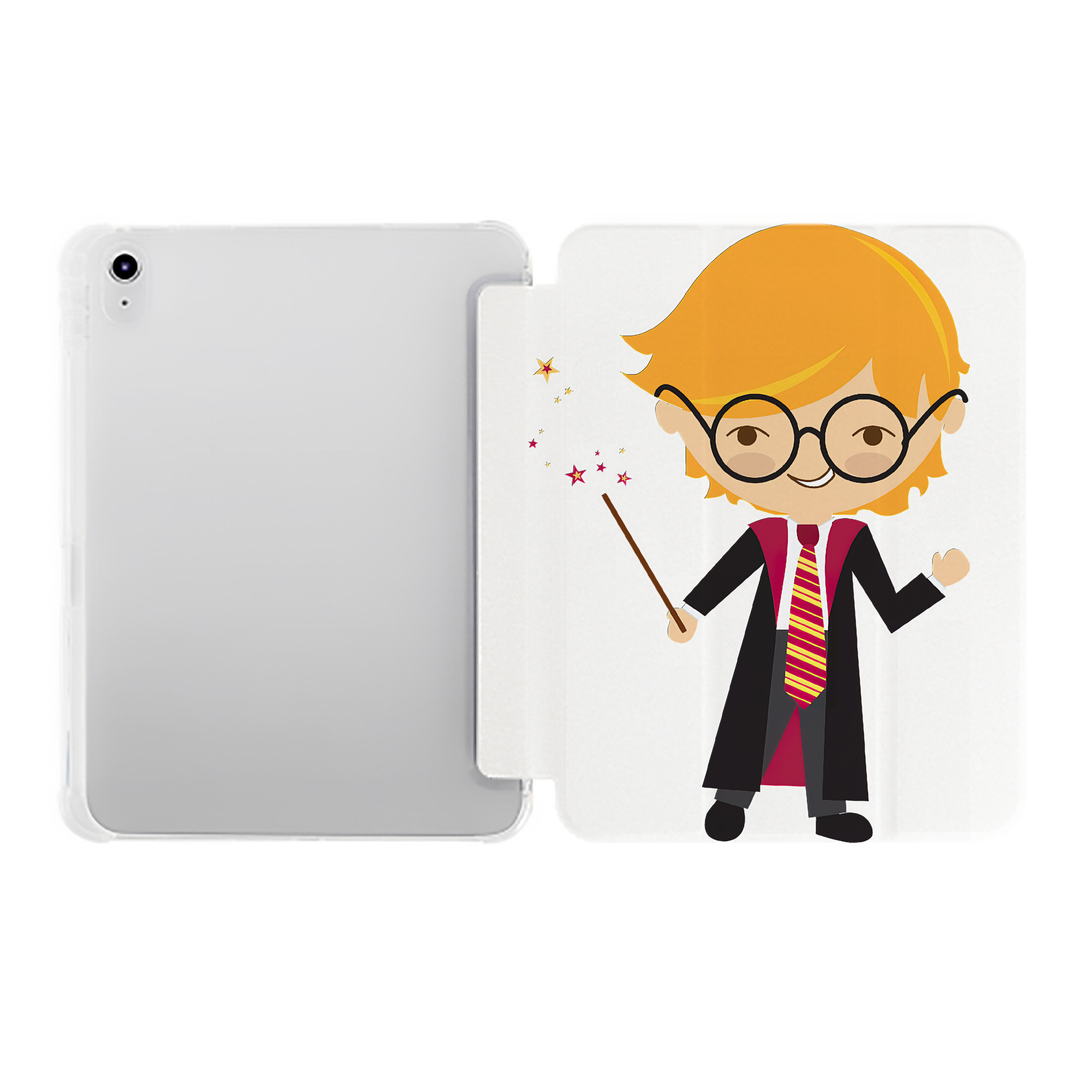 （画像用） Harry Potter ハリー・ポッターシリーズ IPad ケース ペン収納付き 三つ折りスタンド PUレザー×シリコン 対応機種9.5/10.5/10.9インチ